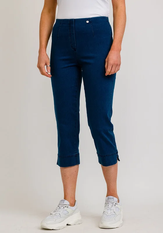 Celebrity Must-have Robell Marie 07 Stretch Crop Jeans, Medium Denim