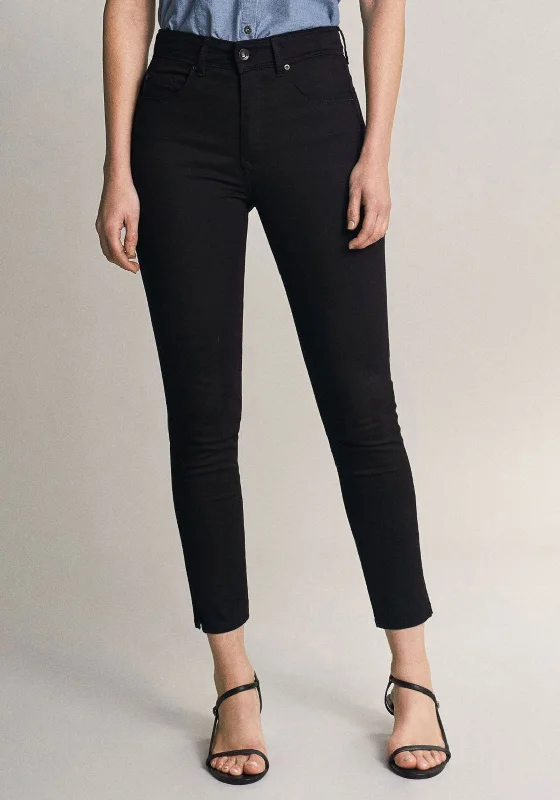 Exquisite Tailoring Salsa Push In Secret Glamour Capri Jeans, Black