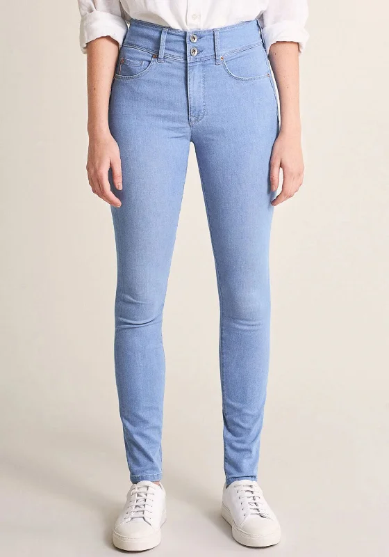 Must-have For Fashion Salsa Push in Secret Soft Touch Skinny Jeans, Light Blue