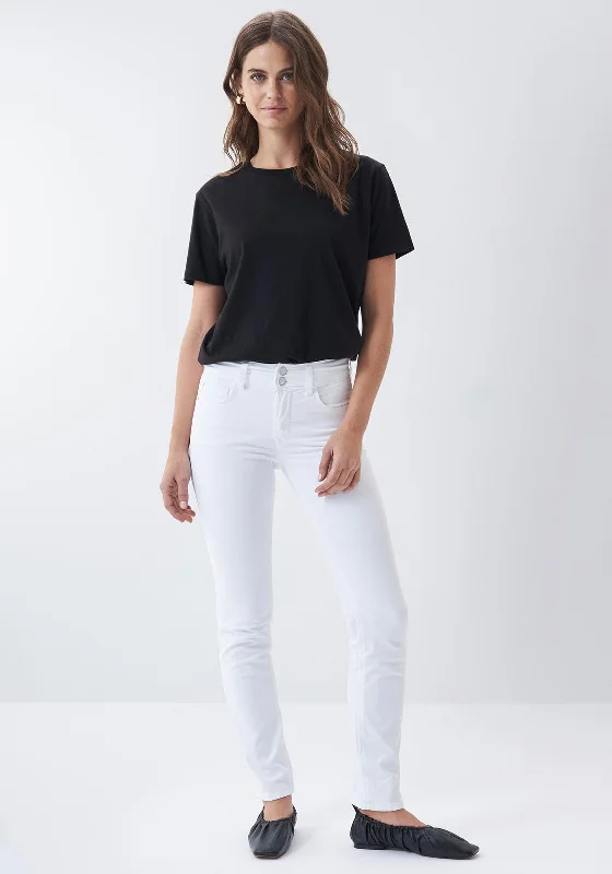 Comfortable Series Salsa Secret Push in Slim Jeans, White
