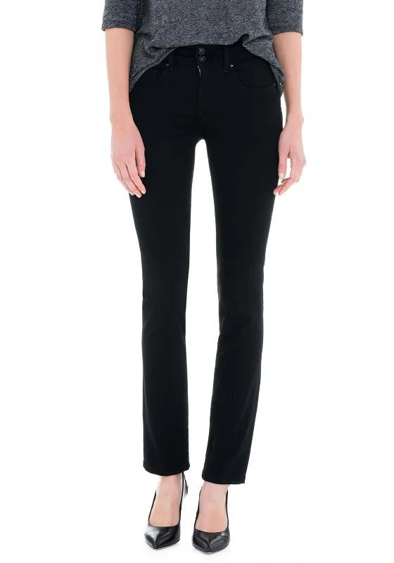 Fashionable And Fashionable Salsa Secret Push In Slim Leg Jeans, Black