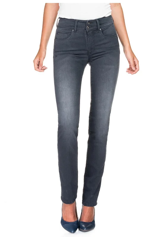 Personalized Wear Salsa Secret Push In Straight Leg Jeans, Grey