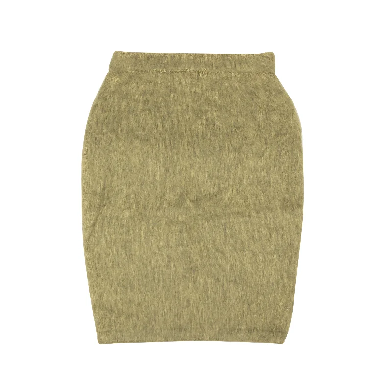 Perfect Tailoring Sand Tan Acrylic Marsh Midi Skirt