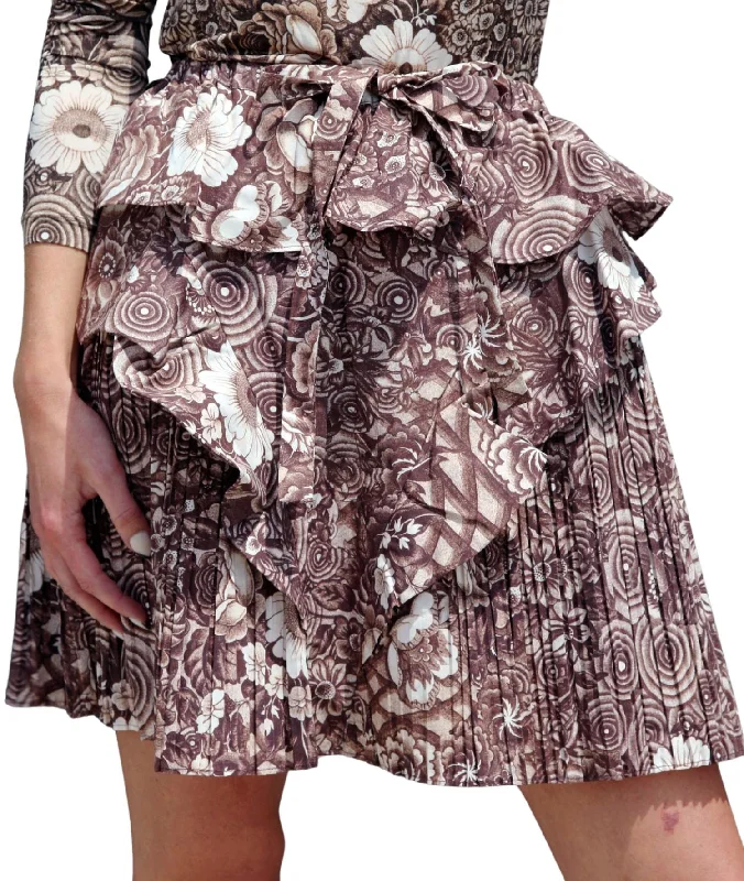 Sports And Leisure Sigrid Skirt In Teak
