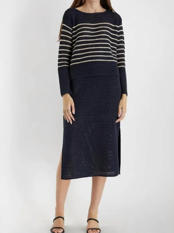 Fashion Style The Sofie Skirt In Navy