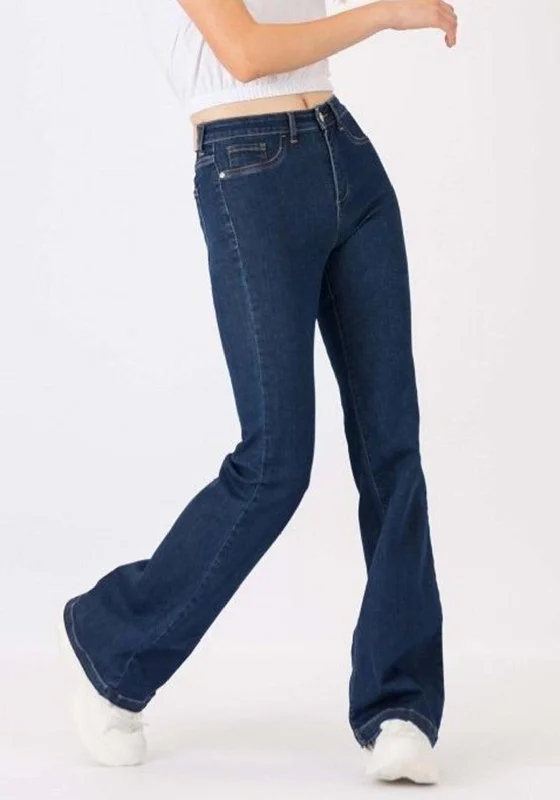 Celebrity Picks Tiffosi One Size True Denim Bootcut Jeans, Blue
