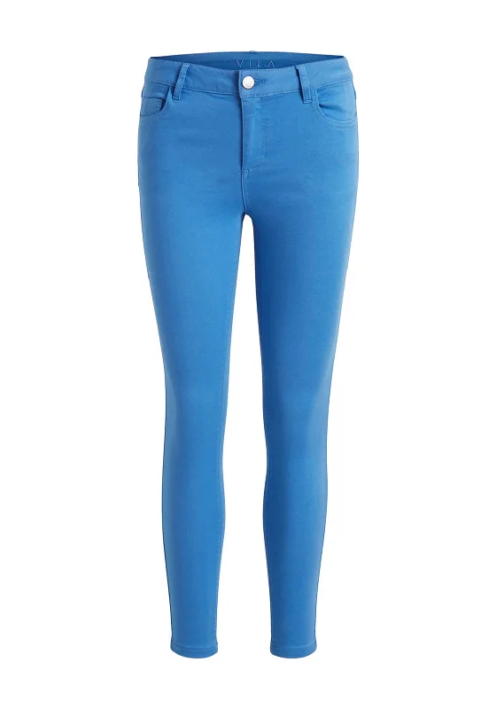 Simple And Comfortable Vila Commit 7/8 Skinny Jeans, Blue