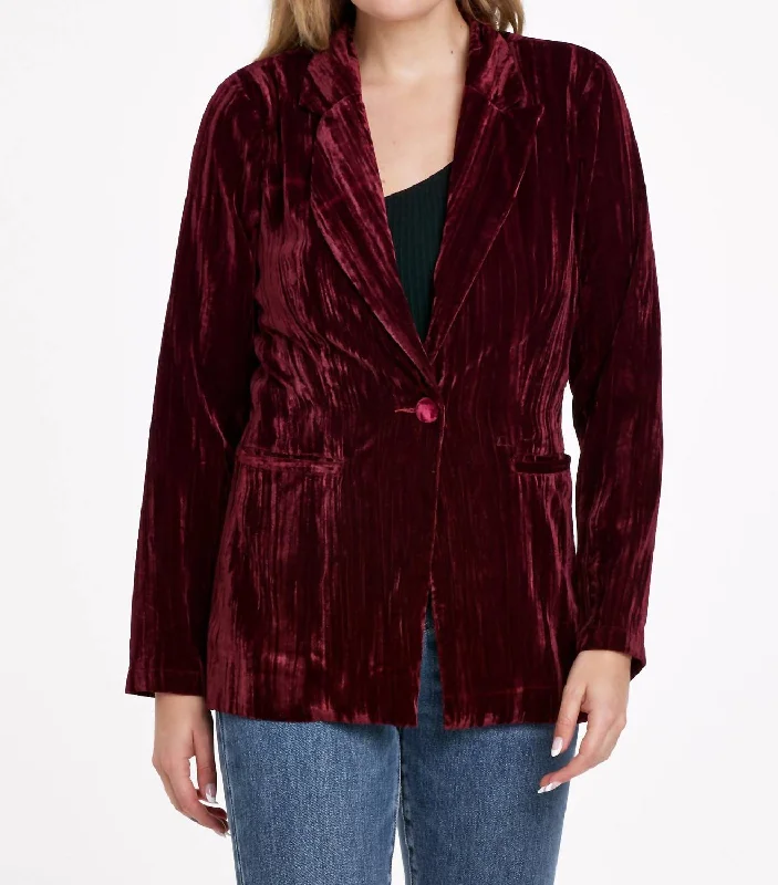 Simple And Comfortable Wylie Blazer In Red