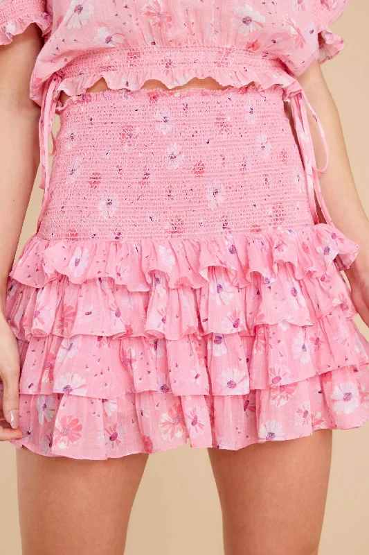 Fashionable Inner Wear Yorkie Skirt In Coral Blaze
