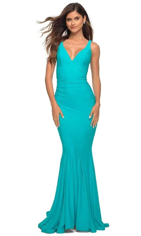 Spiritual Vitality La Femme - 30746 Ruche-Ornate Mermaid Gown