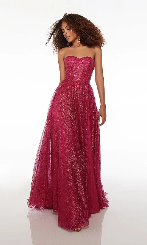 Autumn Selection Alyce Glitter Corset Prom Dress 61601