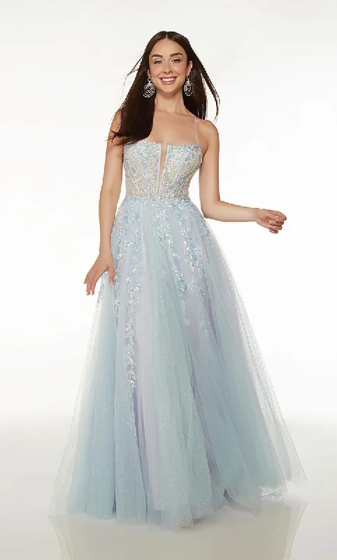 Personalized Wear Alyce A-Line Tulle Prom Dress 61635