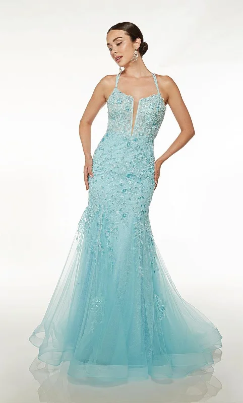 Basic Version Alyce Paris Fit and Flare Corset Prom Dress 61640