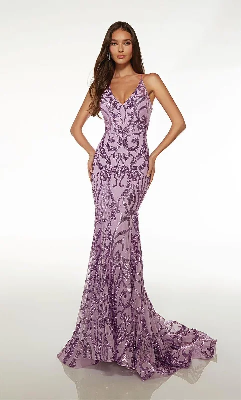 French Style Alyce Paris Sequin Prom Dress 61659