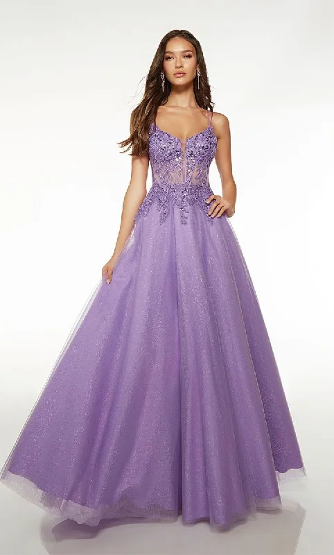 Celebrity Picks Alyce Paris Lace Corset Ball Gown Prom Dress 61671