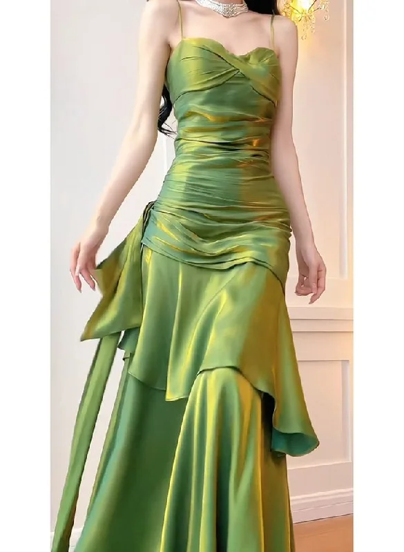 Exquisite Craftsmanship Green Sweetheart Spaghetti Straps Long Prom Dress Evening Dress, DP2931 Exquisite Craftsmanship Green Sweetheart Spaghetti Straps Long Prom Dress Evening Dress, DP2931