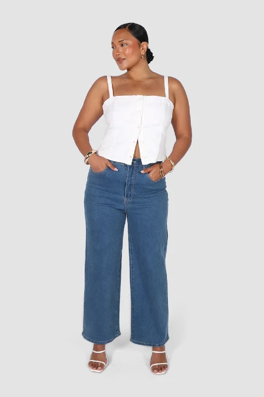 High-quality Styles AXEL JEANS DEEP MUTED BLUE
