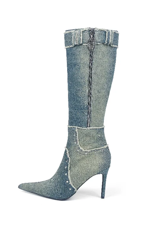 Bright Colors CINDY DENIM BOOTS