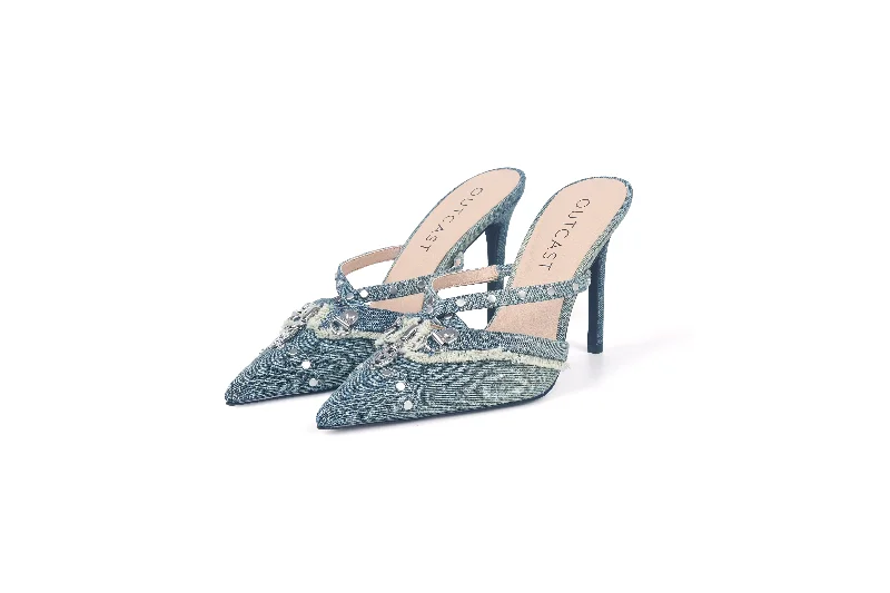 Must-have For Autumn And Winter CINDY DENIM HEELS