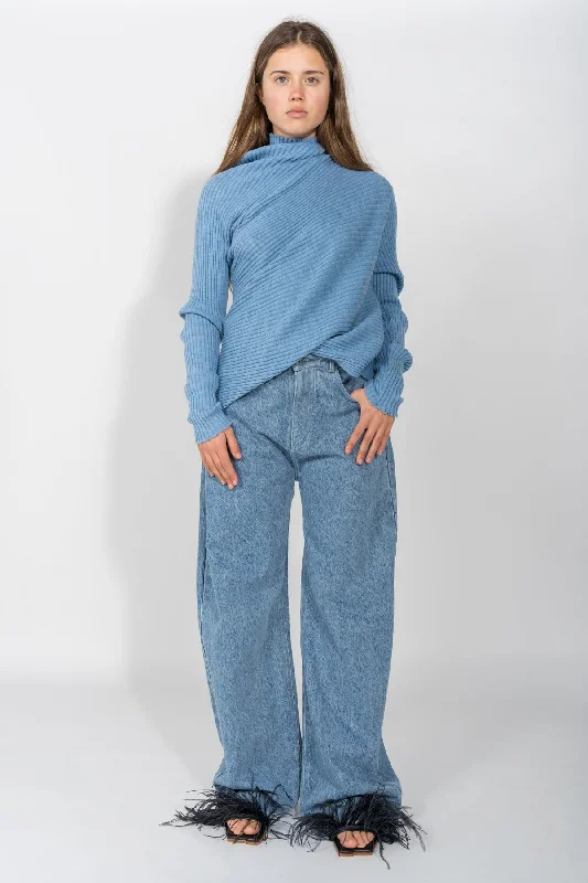 Luxury And Elegant DENIM BOYFRIEND TROUSERS