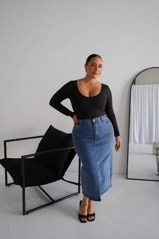 Sports Trend HUDSON MIDI SKIRT DEEP BLUE