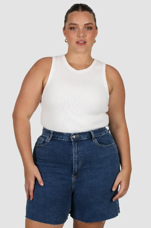 Celebrity Picks JAGGER DENIM SHORT DEEP BLUE