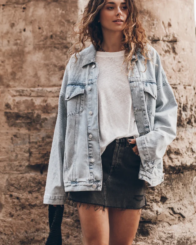 Comfortable Mind The Blue Oversized Denim Jacket