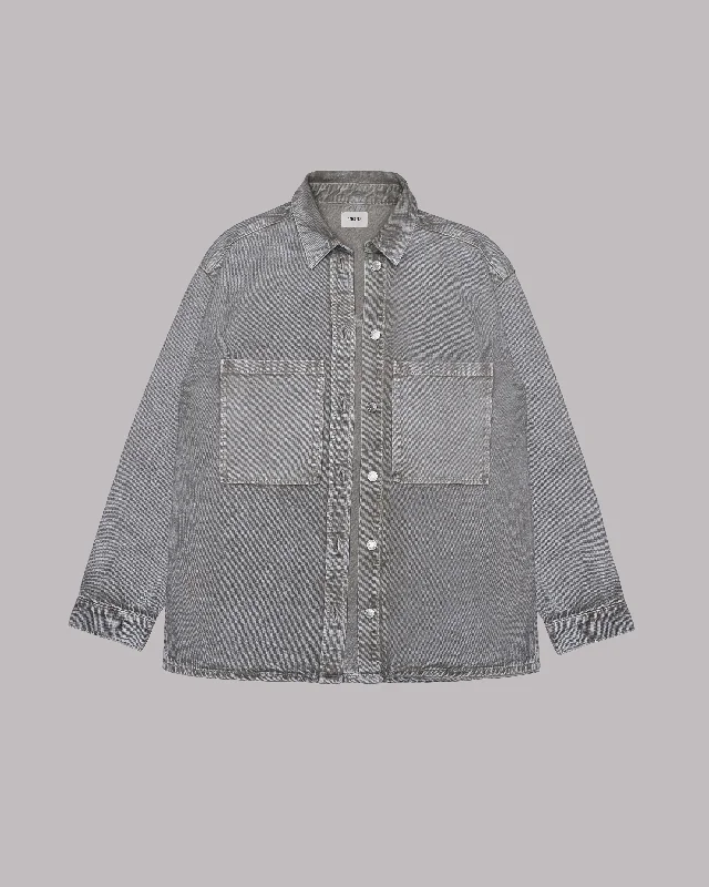 Sports And Leisure The Khaki Faded Denim Overshirt